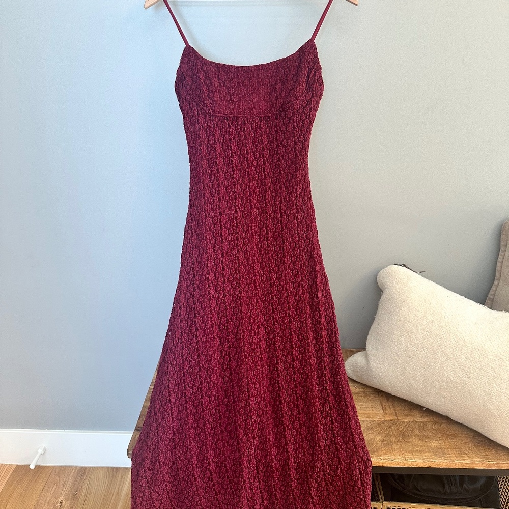 ASTR THE LABEL DRESS RED SMALL